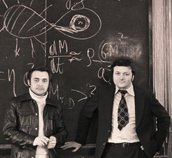 Nikolay Shakura and Rashid Sunyaev in the 1970s.