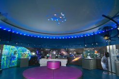 View from the entrance to the exhibition