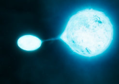 Massive stars are often found in close pairs, where one star strips mass from the other star. New research by MPA researchers has now shown that these binary systems produce about twice as much carbon as solitary, massive stars.